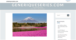 Desktop Screenshot of generiqueseries.com